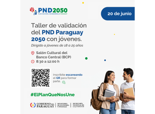 Flyer PND 2050 con jovenes