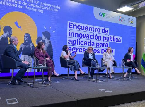 Andrea Picaso en evento de CAF
