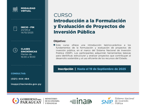 Flyer INAPP Inversión Pública 
