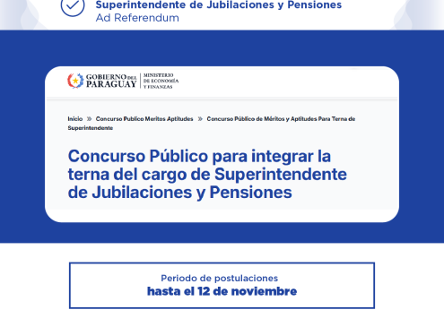 flyer Concurso Público de Méritos y Aptitudes Ad Referéndum Superintendente de Jubilaciones y Pensiones