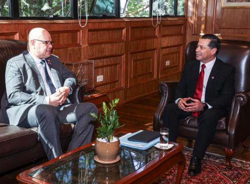 Reunión del ministro con el presidente de la ANDE