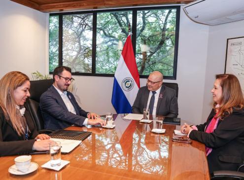 Reunión con el director nacional de Migraciones, Jorge Kronawetter.