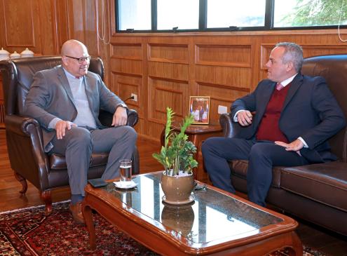 Reunión de ministro Lovera con contralor