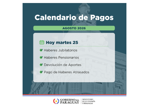 Pago a jubilados y pensionados del Estado