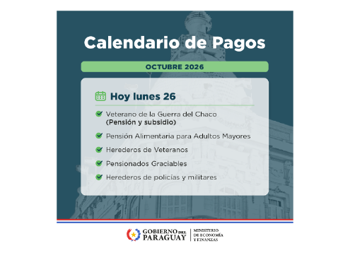 pago a veterano, adultos mayores y otros